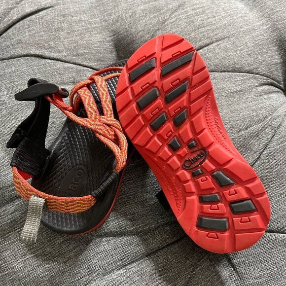 Chaco ZX1 Orange Swirl Sandal Kid's SZ 11 - Picture 4 of 8
